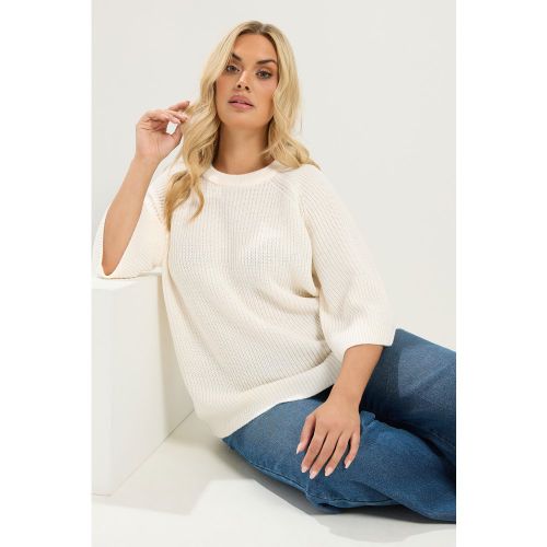 Pull Ivoire En Maille Size 46-48 - Yours - Modalova