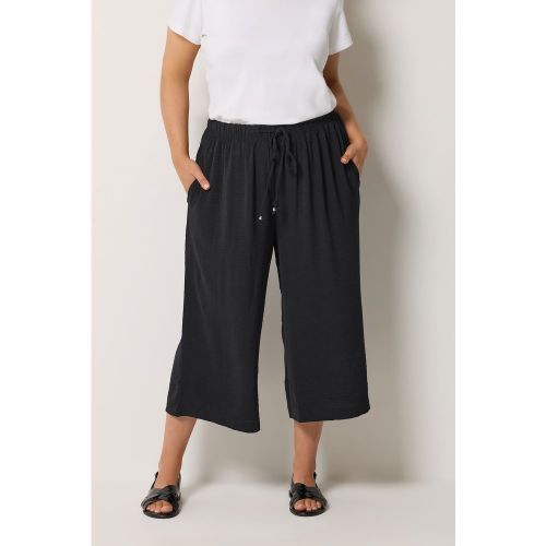 Jupeculotte En Sergé Noir Délavé Size 50-52 - Yours - Modalova