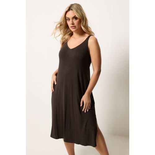 Robe Milongue Marron Chocolat Size 50-52 - Yours - Modalova
