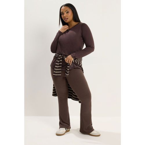 Legging Évasé Marron Chocolat Size 76Cm > 52 - Yours - Modalova
