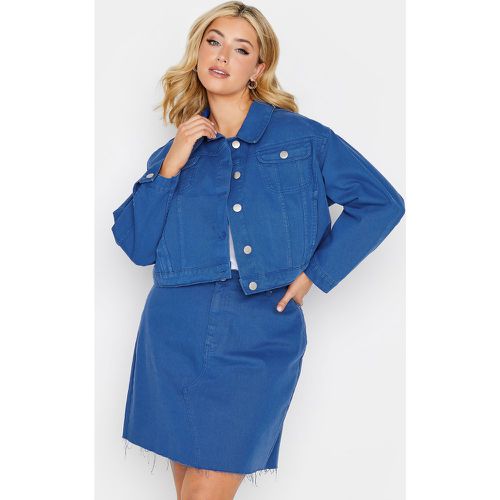 Mini Veste En Jean Roi Manches Longues , Grande Taille & Courbes - Yours - Modalova