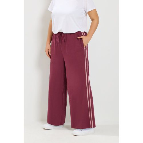 Pantalon De Jogging Large Rouge À Bandes Latérales Size Short > 44 - Yours - Modalova