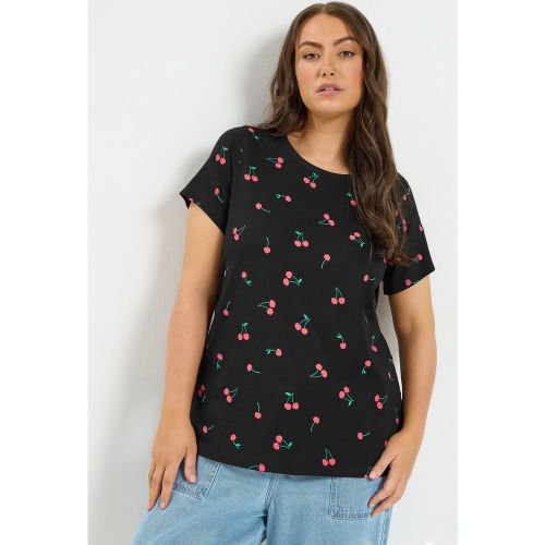 Tshirt Basique Noir Cerise Size 66-68 - Yours - Modalova