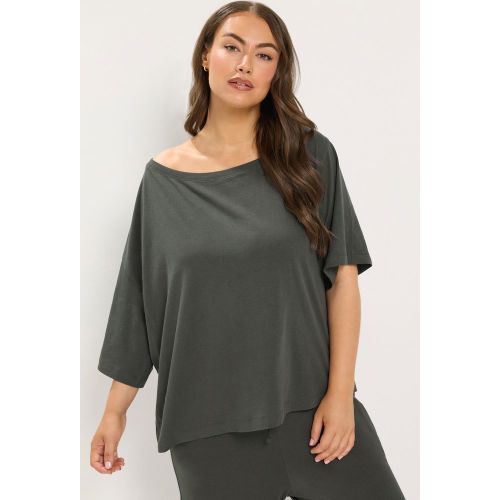 Tshirt À Épaules Dénudées Gris Size 46 - Yours - Modalova