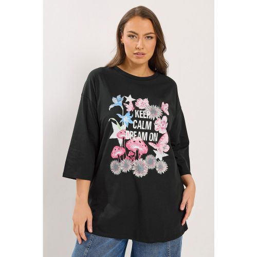 Tshirt « Keep Calm Dream On » Noir Size 50-52 - Yours - Modalova