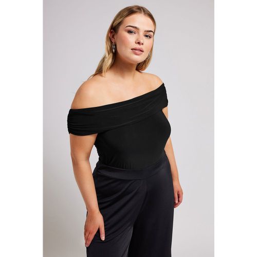 Combinaison Coupe Bardot Wide Leg , Grande Taille & Courbes - Yours London - Modalova