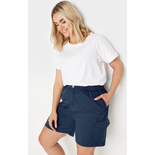 Short Marine En Coton Coupe Cargo , Grande Taille & Courbes - Yours - Modalova