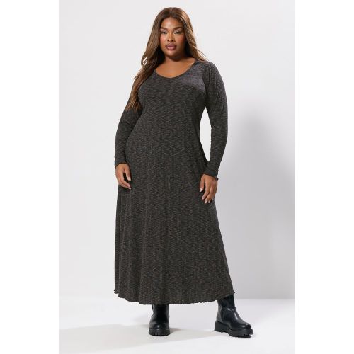 Robe Longue Côtelée Grise Chinée Size 58-60 - Yours - Modalova