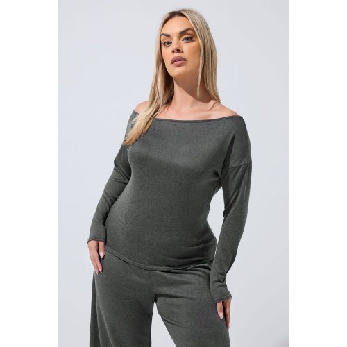 Top Gris Anthracite À Épaules Dénudées Size 50-52 - Limited Collection - Modalova