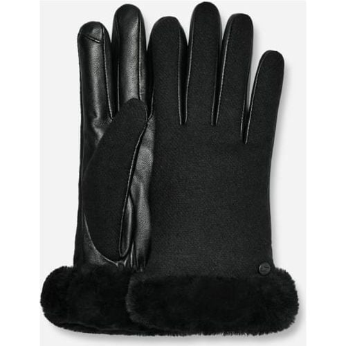 Fabric Leather Shorty Gants in , Taille L, Cuir - Ugg - Modalova