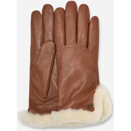 Gant avec aération en peau de mouton et cuir in Brown, Taille L, Shearling - Ugg - Modalova