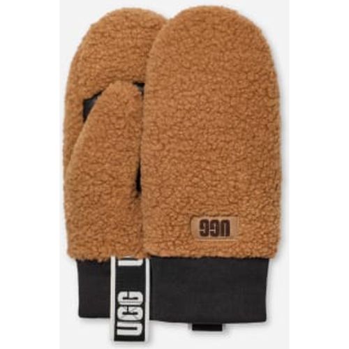 Moufle en fluff avec ruban à logo in Brown, Taille L/XL, Fleece - Ugg - Modalova
