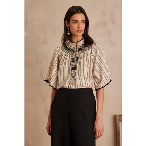 Blouse PEGASE en coton brodée taille XS - Maison 123 - Modalova