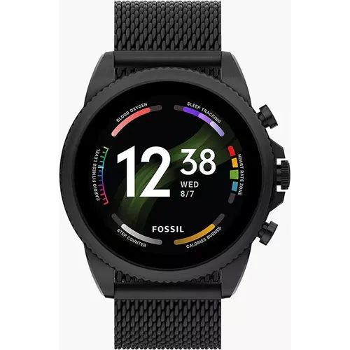 Montre connectée Gen 6 en maille milanaise inoxydable - Fossil - Modalova