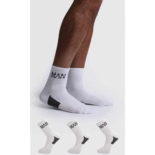 Lot de 3 paires de chaussettes - MAN - One Size - Boohooman - Modalova