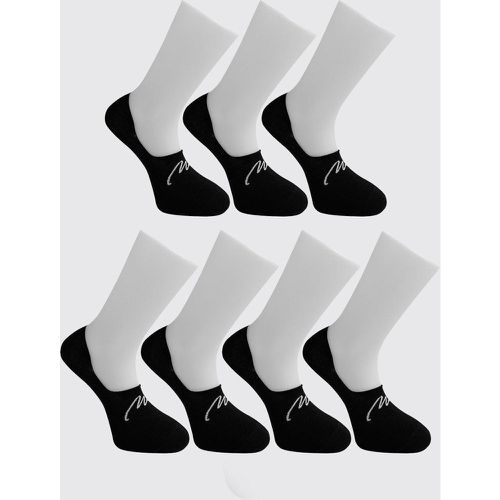 Lot de 7 paires de socquettes à logo - MAN - Boohooman - Modalova