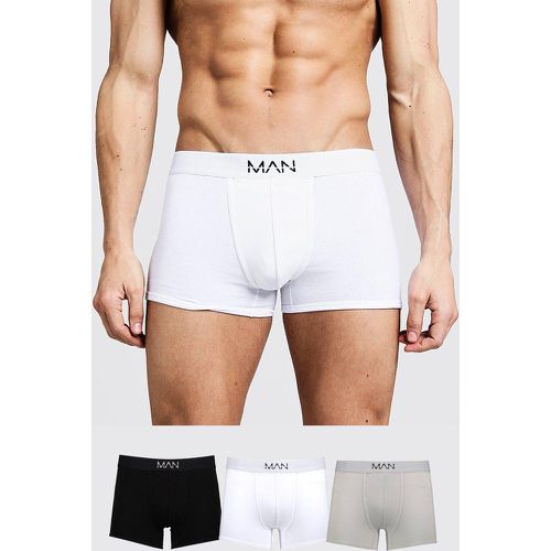 Lot de 3 boxers coloris mixtes - M - Boohooman - Modalova