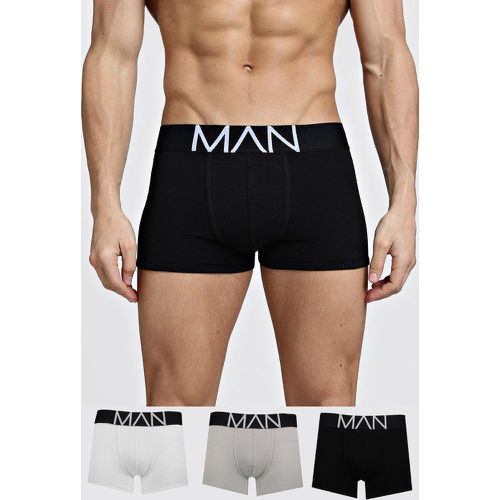 Lot de 3 boxers coloris mixtes - M - Boohooman - Modalova