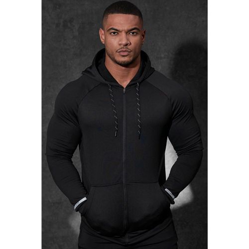 Sweat à capuche zippé - MAN Active homme - XXXL - Boohooman - Modalova