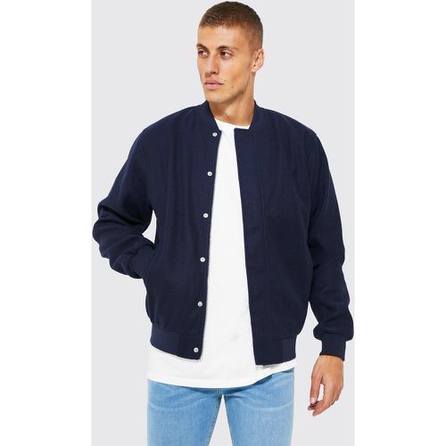 Bomber chic effet laine homme - XS - Boohooman - Modalova