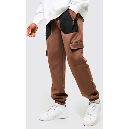 Jogging cintré en néoprène à zip - M - Boohooman - Modalova