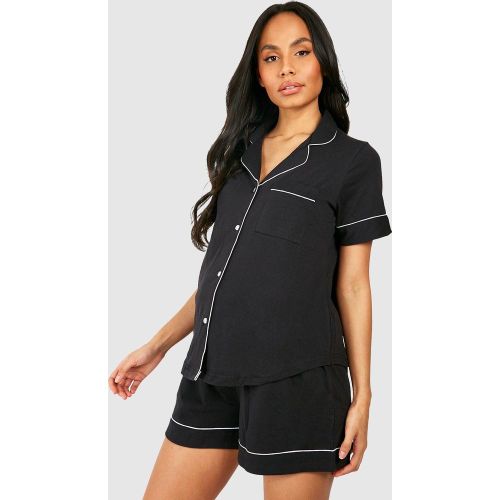 Maternité - Ensemble De Pyjama Avec Chemise Et Short - 38 - boohoo - Modalova
