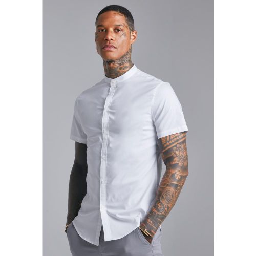 Chemise moulante à manches courtes - M - Boohooman - Modalova