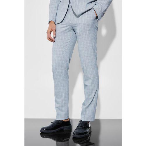 Pantalon de costume slim à carreaux - 28R - Boohooman - Modalova