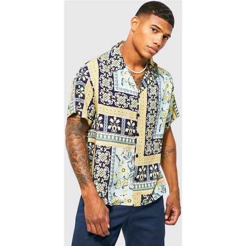 Chemise en viscose à manches courtes - M - Boohooman - Modalova