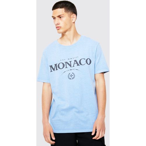 T-shirt surteint à slogan Monaco - Boohooman - Modalova