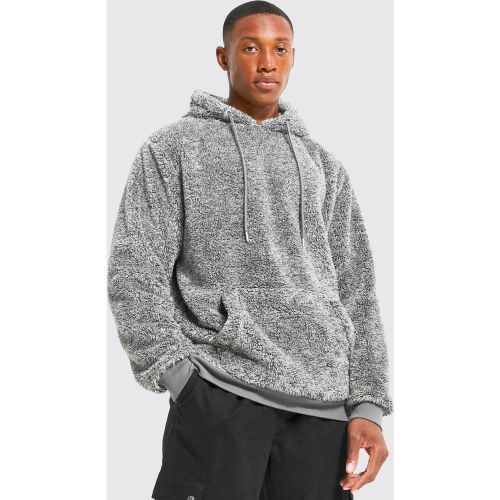 Sweat à capuche à enfiler en polaire - M - Boohooman - Modalova