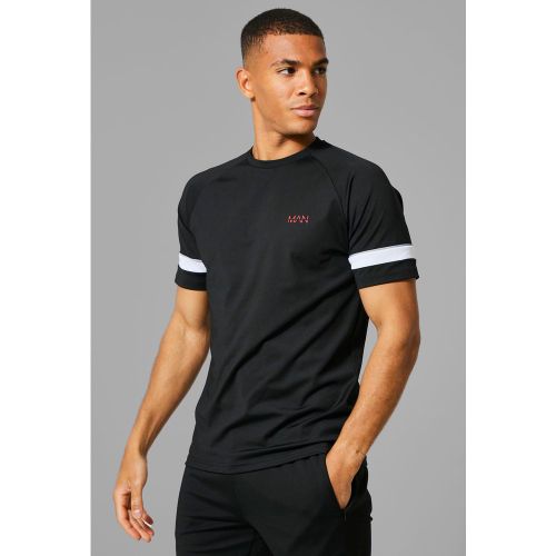 T-shirt de sport à empiècement - MAN Active - XL - Boohooman - Modalova