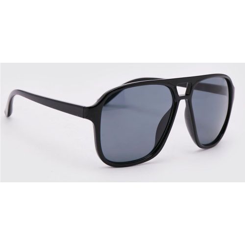 Lunettes de soleil style aviateur en plastique - ONE SIZE - Boohooman - Modalova