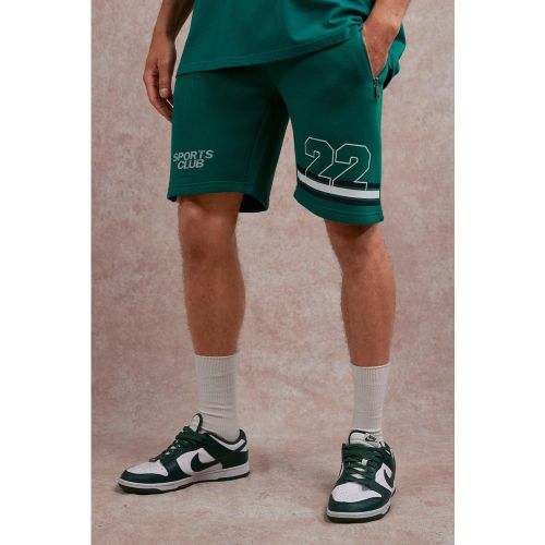 Short ample en jersey style universitaire - XL - Boohooman - Modalova