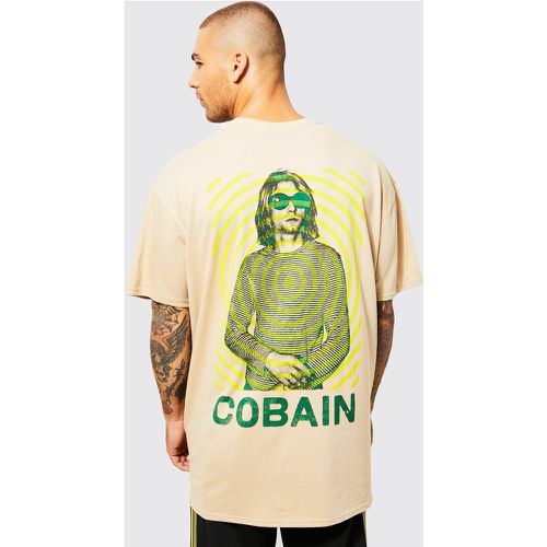 T-shirt oversize à imprimé Kurt Cobain - Boohooman - Modalova