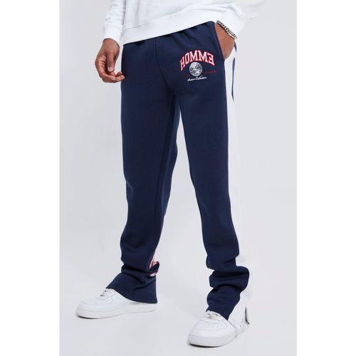 Tall - Jogging universitaire fendu - M - Boohooman - Modalova