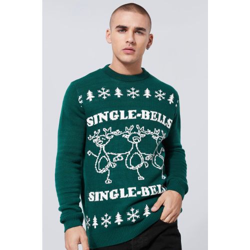 Pull de Noël à slogan Single Bells - S - Boohooman - Modalova