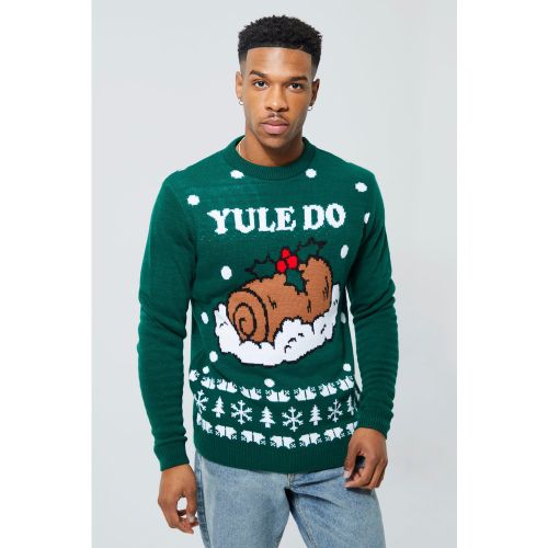 Pull de Noël à slogan Yule Do - XS - Boohooman - Modalova