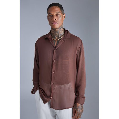 Chemise oversize à manches longues - XS - Boohooman - Modalova