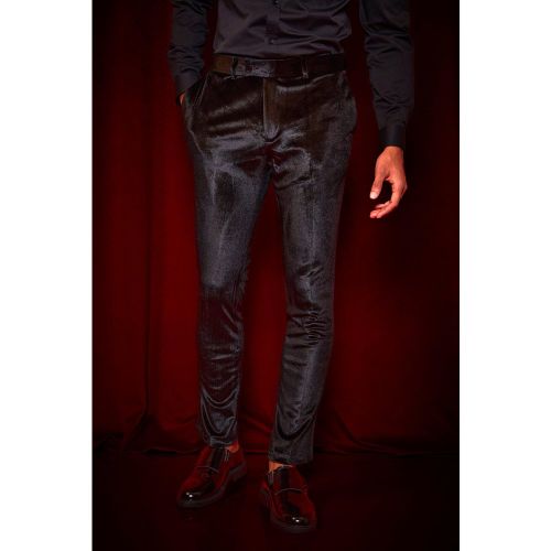 Pantalon de costume skinny en velours - 34S - Boohooman - Modalova