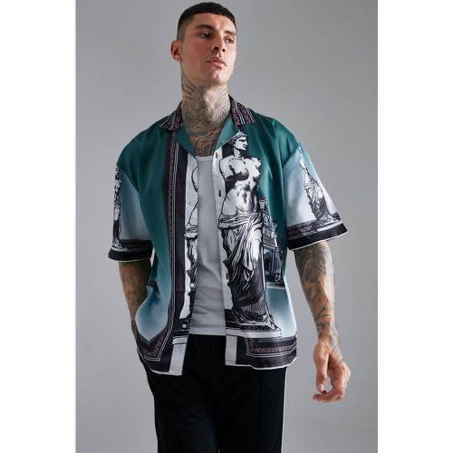 Chemise oversize satinée - L - Boohooman - Modalova