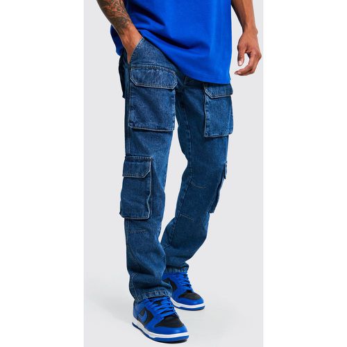 Jean cargo droit homme - 30R - Boohooman - Modalova