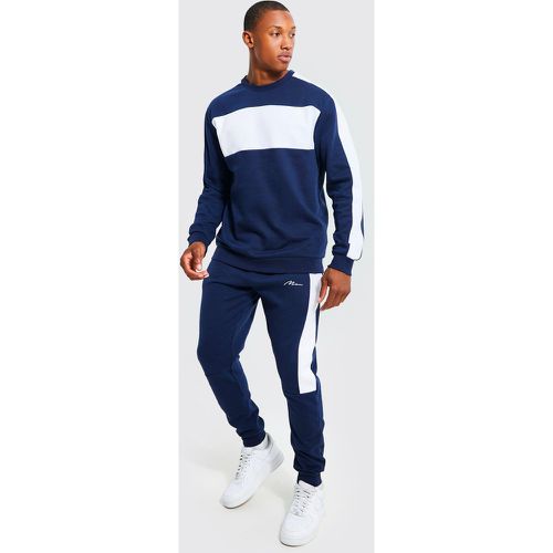 Ensemble de survêtement léger color block - S - Boohooman - Modalova