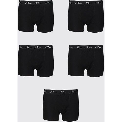 Grande taille - Lot de 5 boxers à logo - MAN - XXXXXL - Boohooman - Modalova