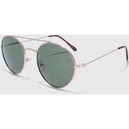 Lunettes de soleil aviateur - ONE SIZE - Boohooman - Modalova