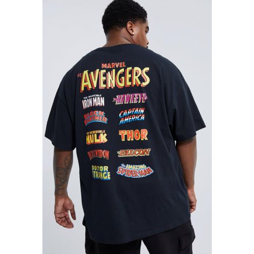 Grande taille - T-shirt Marvel à imprimé Avengers - XXXXL - Boohooman - Modalova