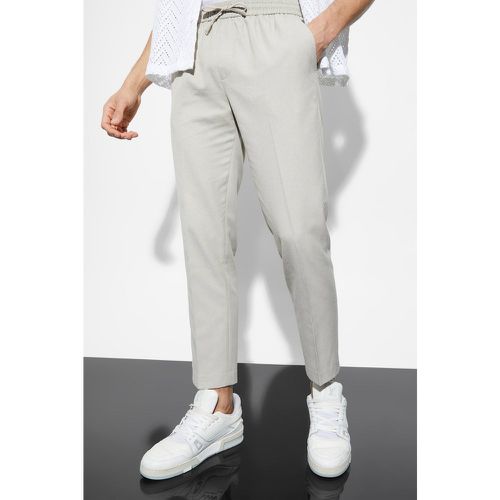 Pantalon court en lin - XS - Boohooman - Modalova