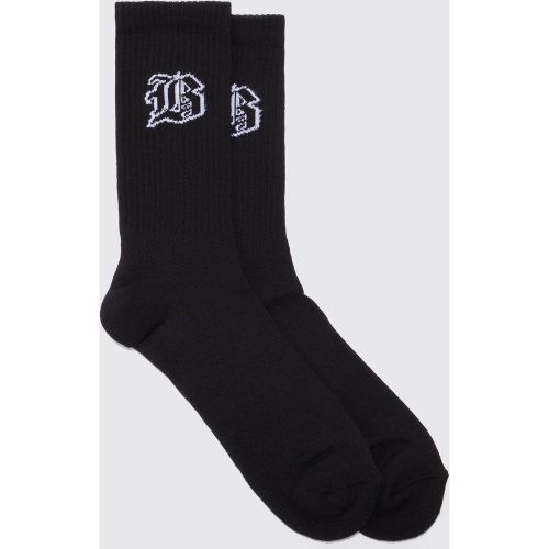 Chaussettes à logo B - ONE SIZE - Boohooman - Modalova