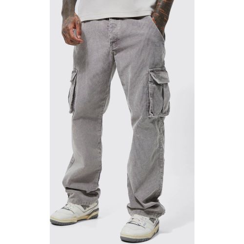 Pantalon cargo ample délavé - M - Boohooman - Modalova