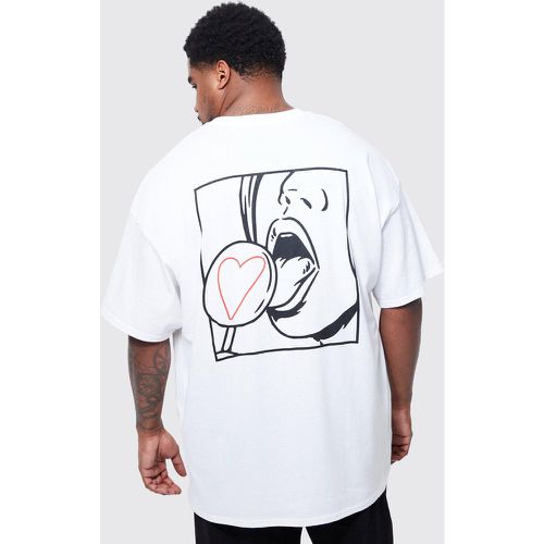 Grande taille - T-shirt imprimé - XXXXXL - Boohooman - Modalova